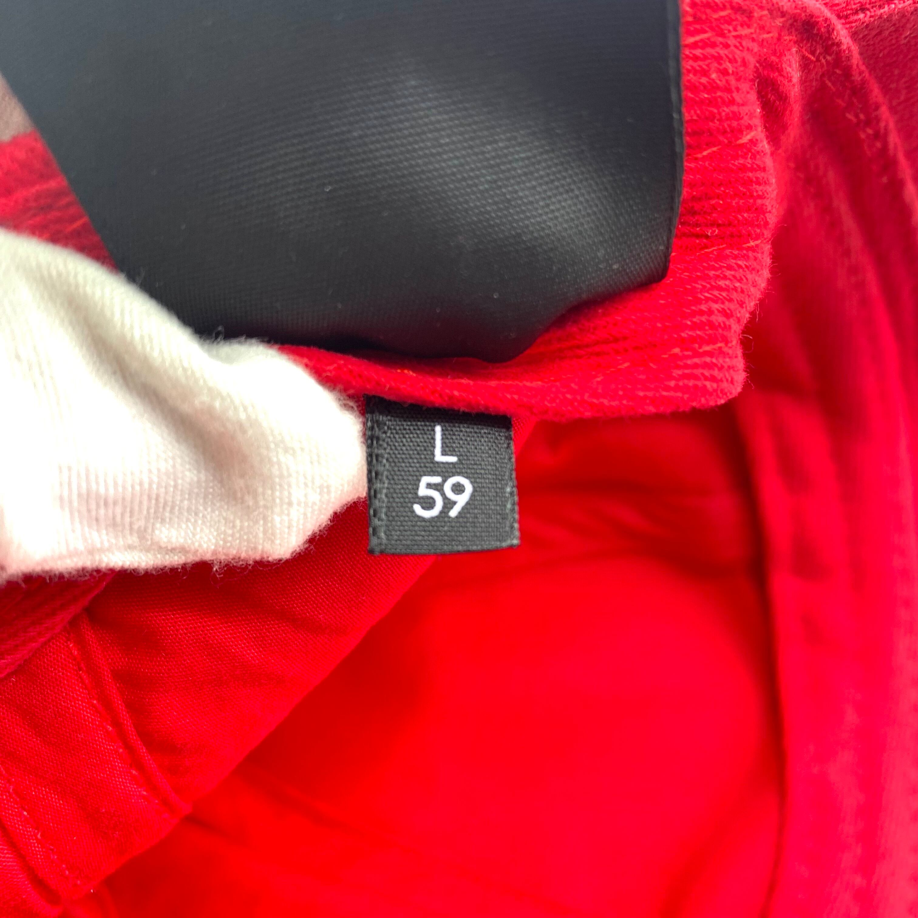 Balenciaga Visor Logo-embroidered cotton cap Red / バレンシアガ