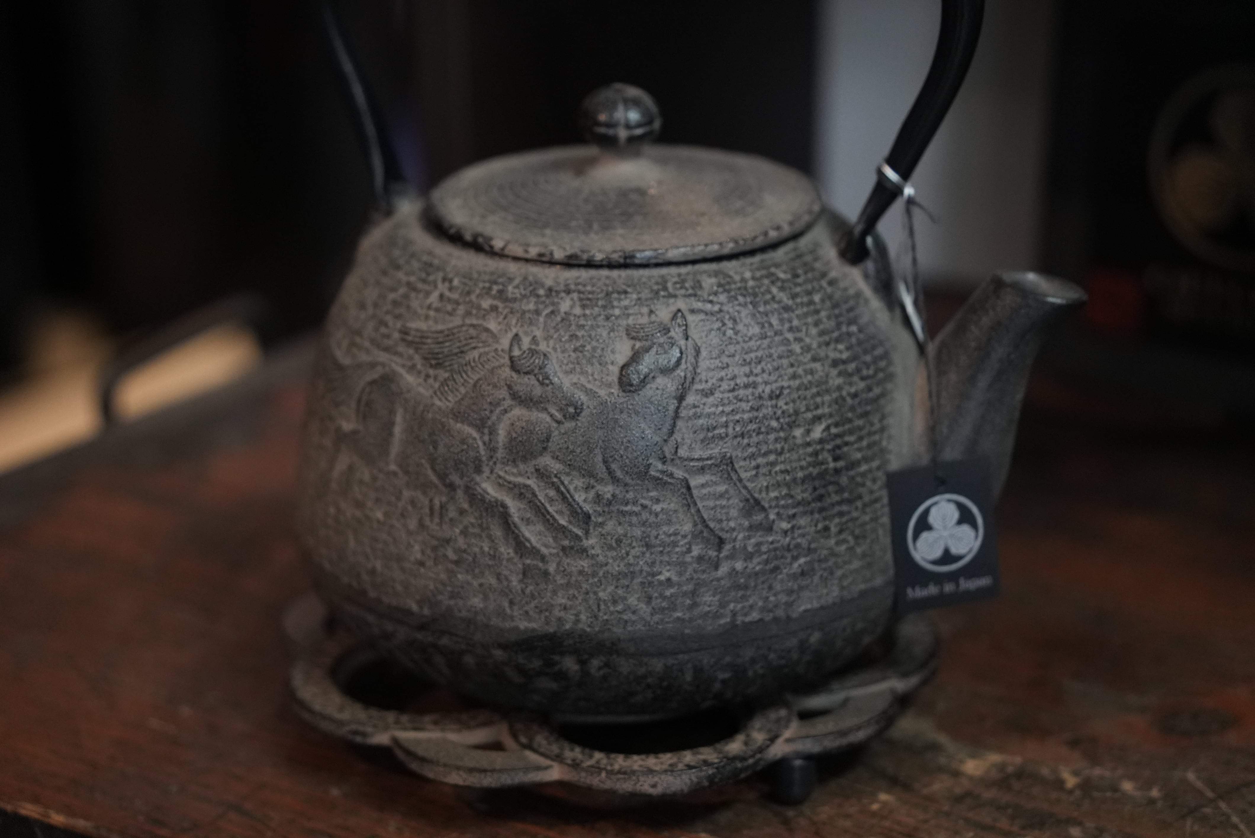 受注生産品)南部鉄器 鍋敷き 花丸 ひさご色 | 1848年創業 南部鉄器工房