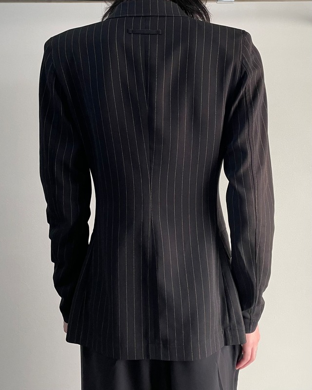 【jean paul gaultier classique】stripe double tailored jacket