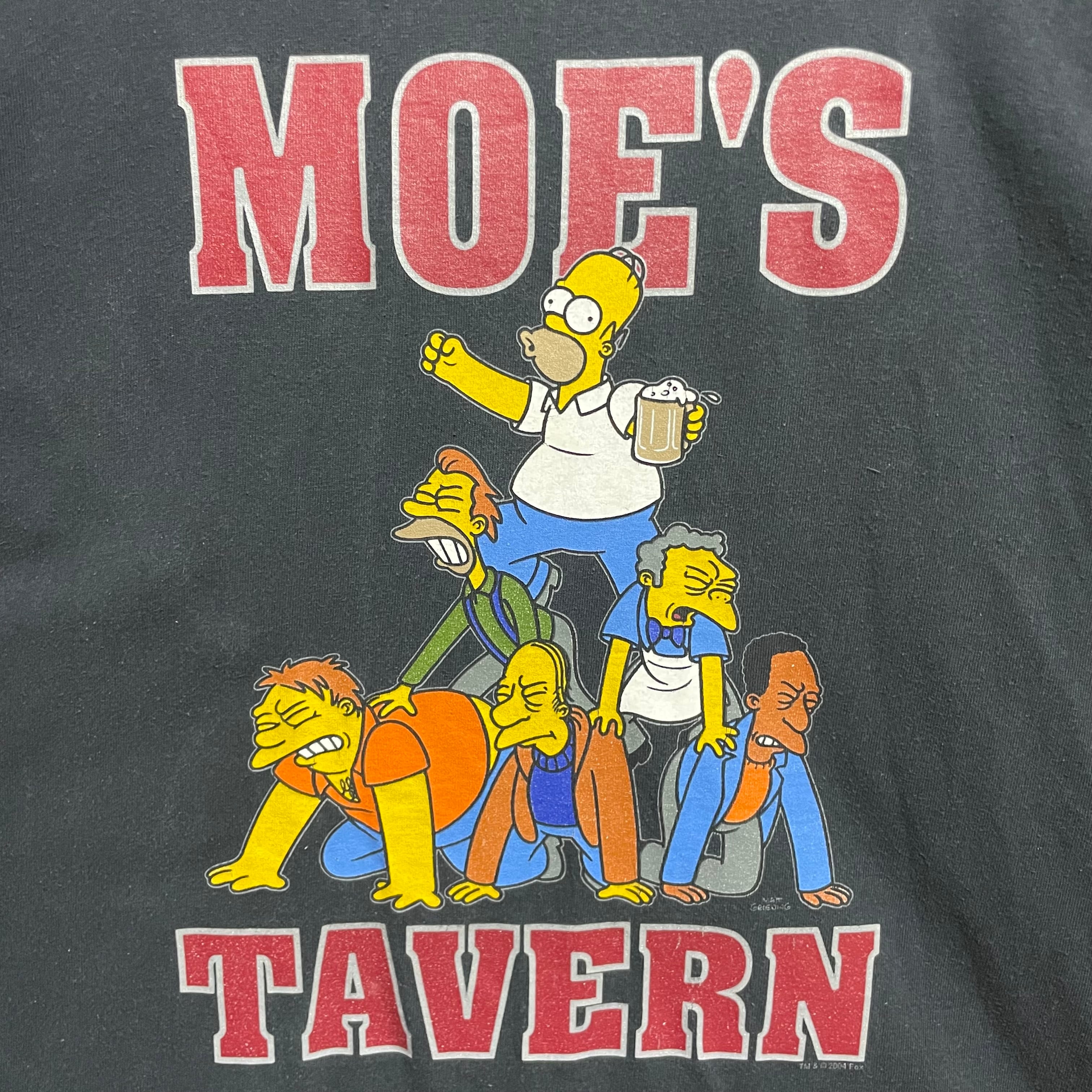 【L】The Simpsons ザ・シンプソンズ　キャラクタープリント　ロンT 長袖Tシャツ