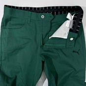PUMA プーマ 千鳥格子 ストレッチ スラックスパンツ M /メンズ/ゴルフ/グリーン