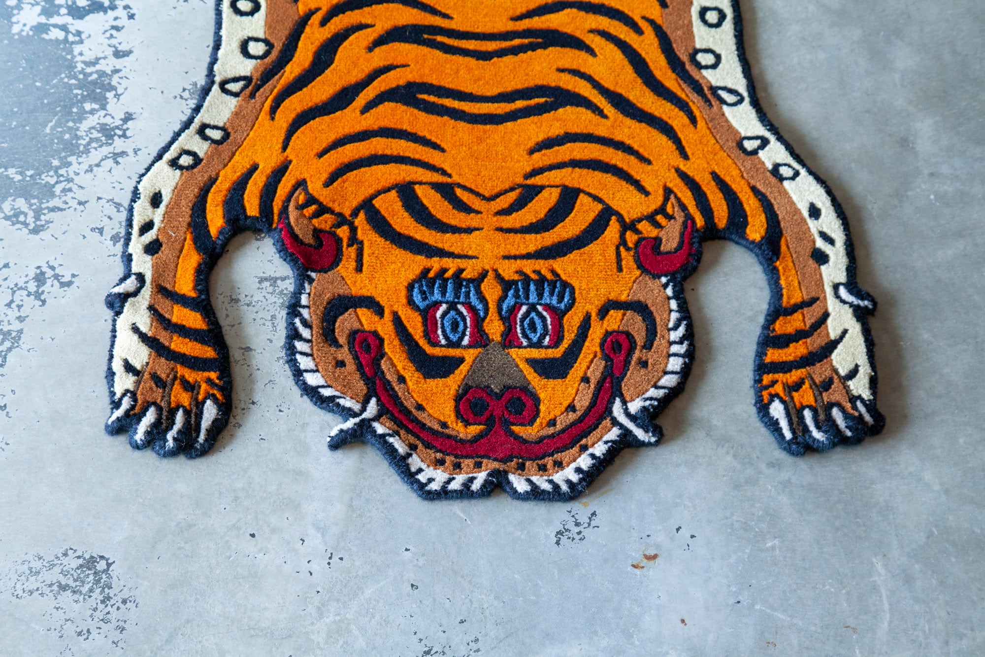 Tibetan Tiger Rug 《Sサイズ•ウール025》チベタンタイガーラグ