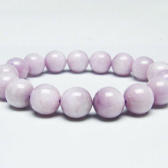 クンツァイト ブレスレット 12mm ミルキークンツァイト ブレス 一点物 メール便可 [M便 1/10] 111-46443