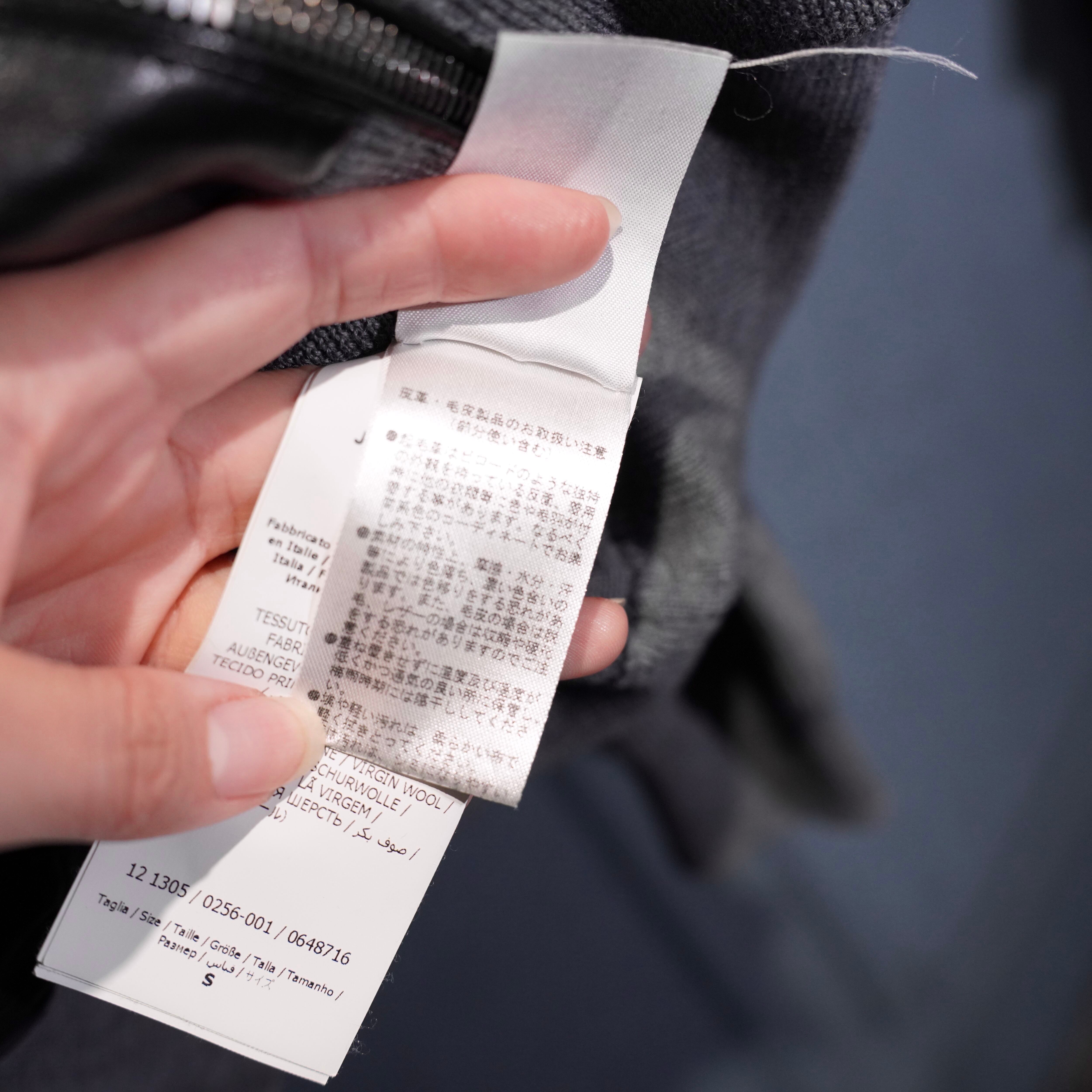 Salvatore Ferragamo LEATHER SWITCHED DRIVERS KNIT BLOUSON MADE IN