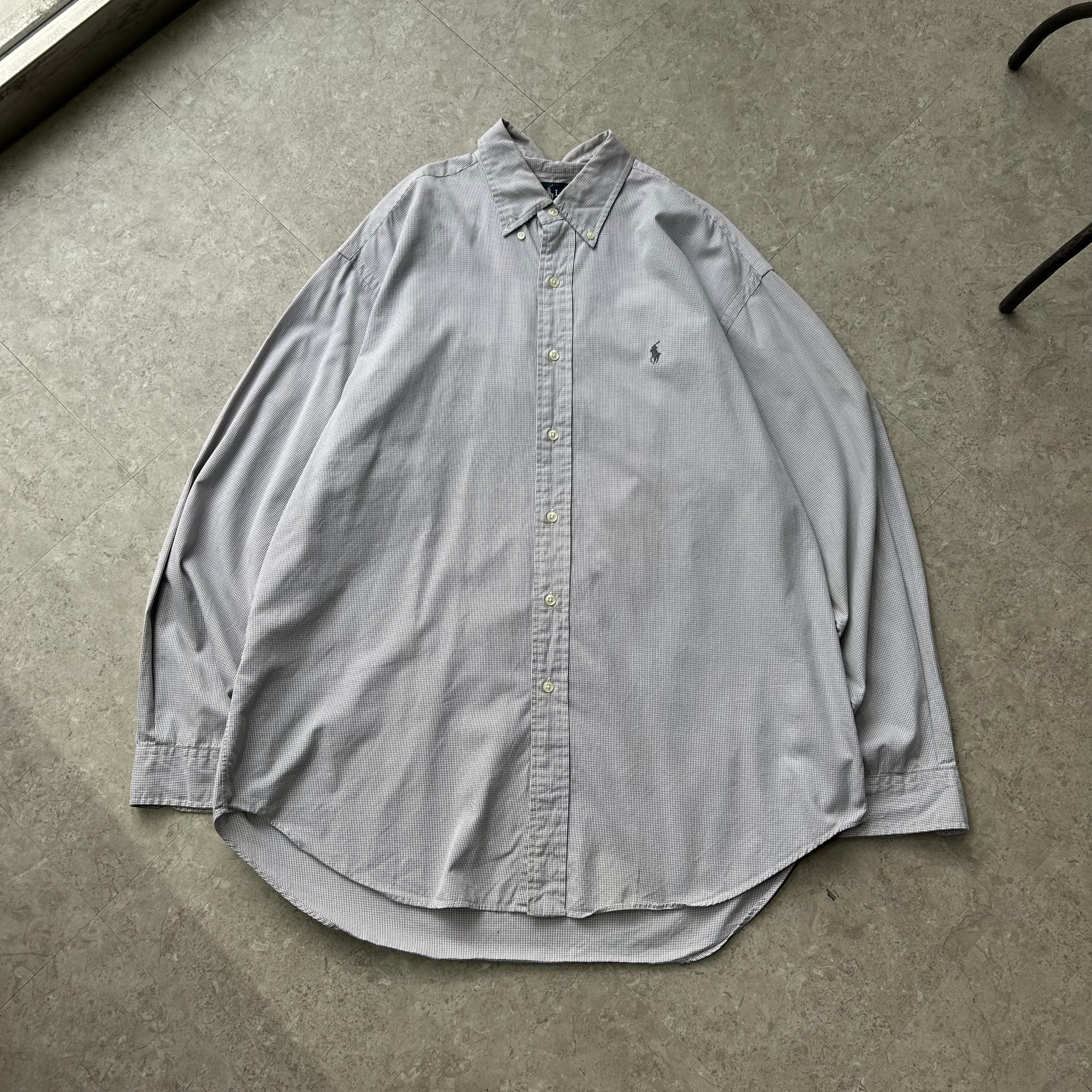 Ralph Lauren "BLAKE" gingham check cotton shirt【仙台店】