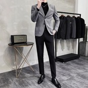 plaid casual suit jacket 00220