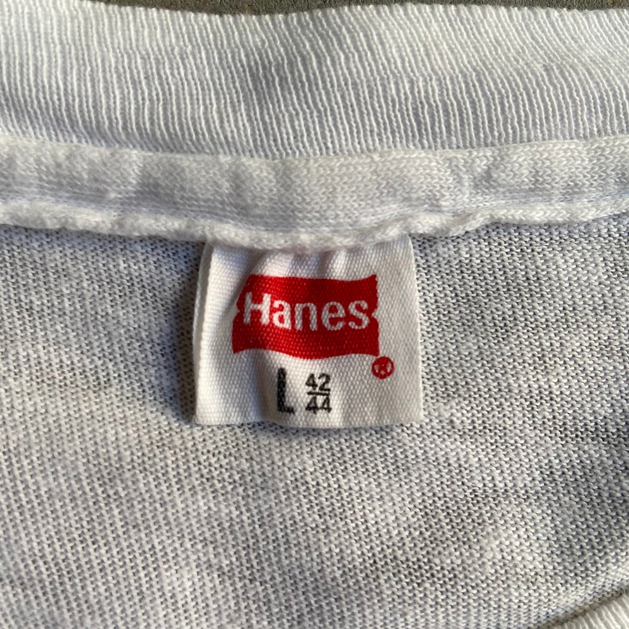 70年代 USA製 Hanes ヘインズ シングルステッチ 無地 Tシャツ メンズL 