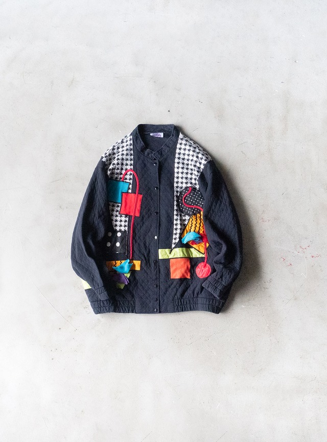 "U.S.A. SPORT CLUB" 1980s Zip blouson
