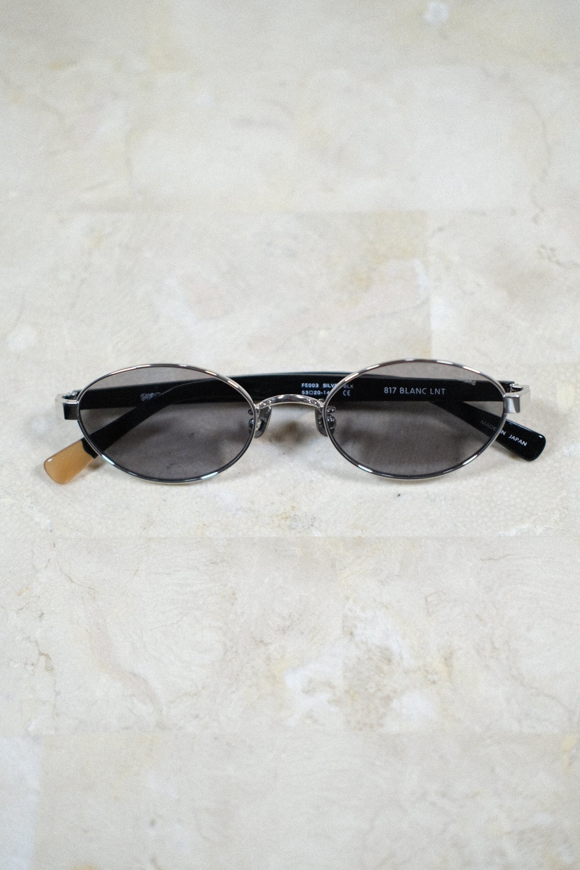 FETICO × BLANC..】METAL OVAL SUNGLASSES - BLACK - | loop
