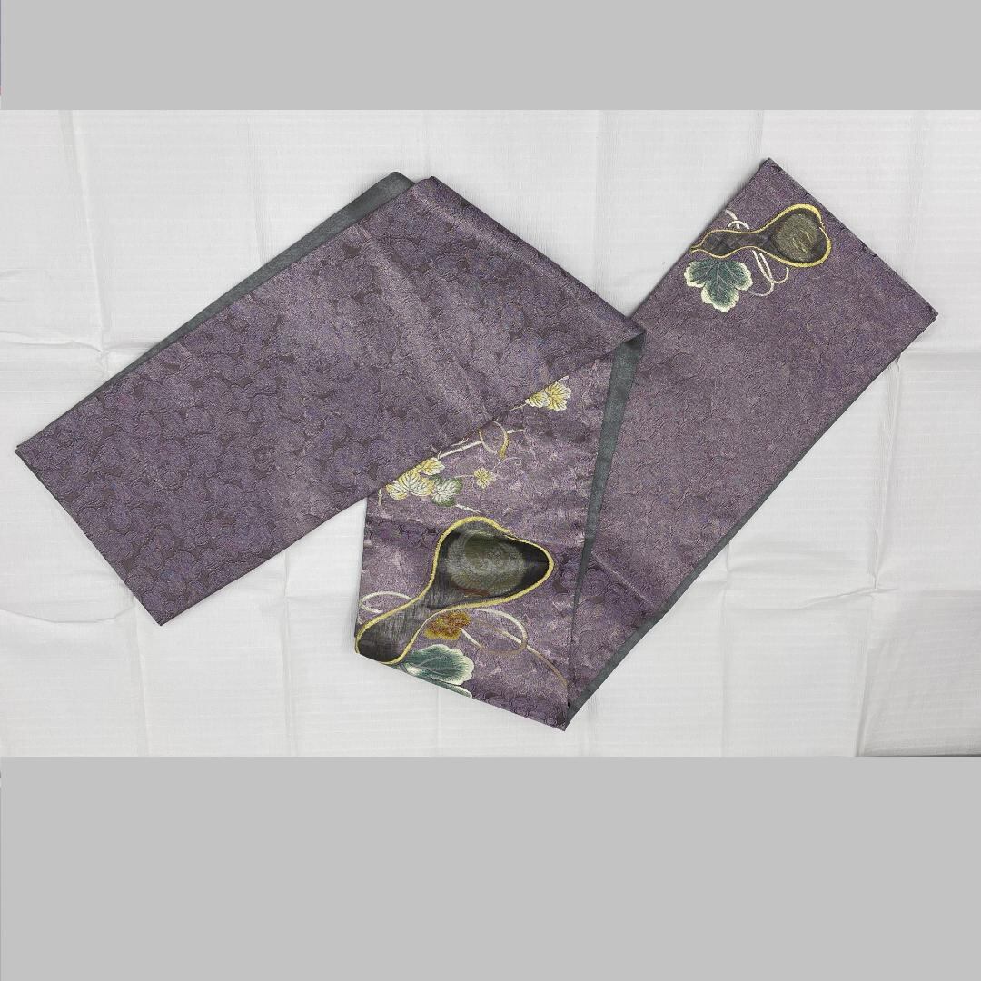 ☆1080☆ 袋帯 暗い紫色 お正月 初釜 お太鼓柄 さが美 | Donfamily 