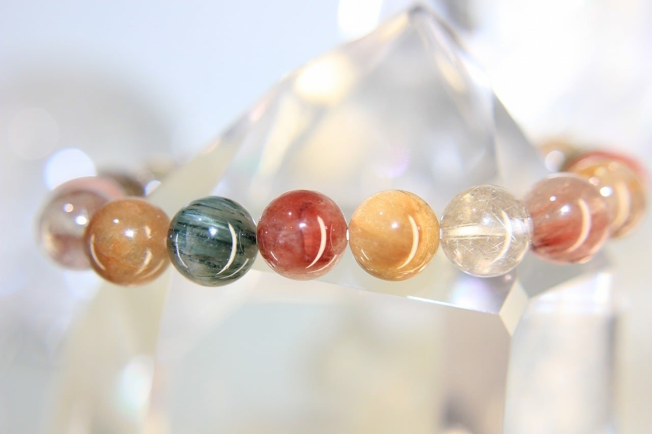 開運！福禄寿ルチルクォーツブレスレット☀️10ミリ玉 | loversstone 