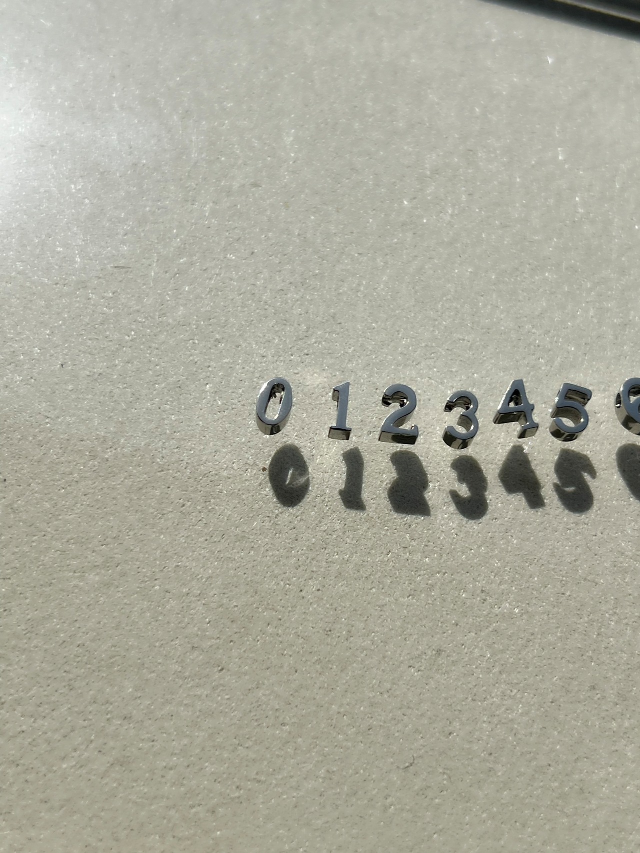 【1桁】mini number necklace