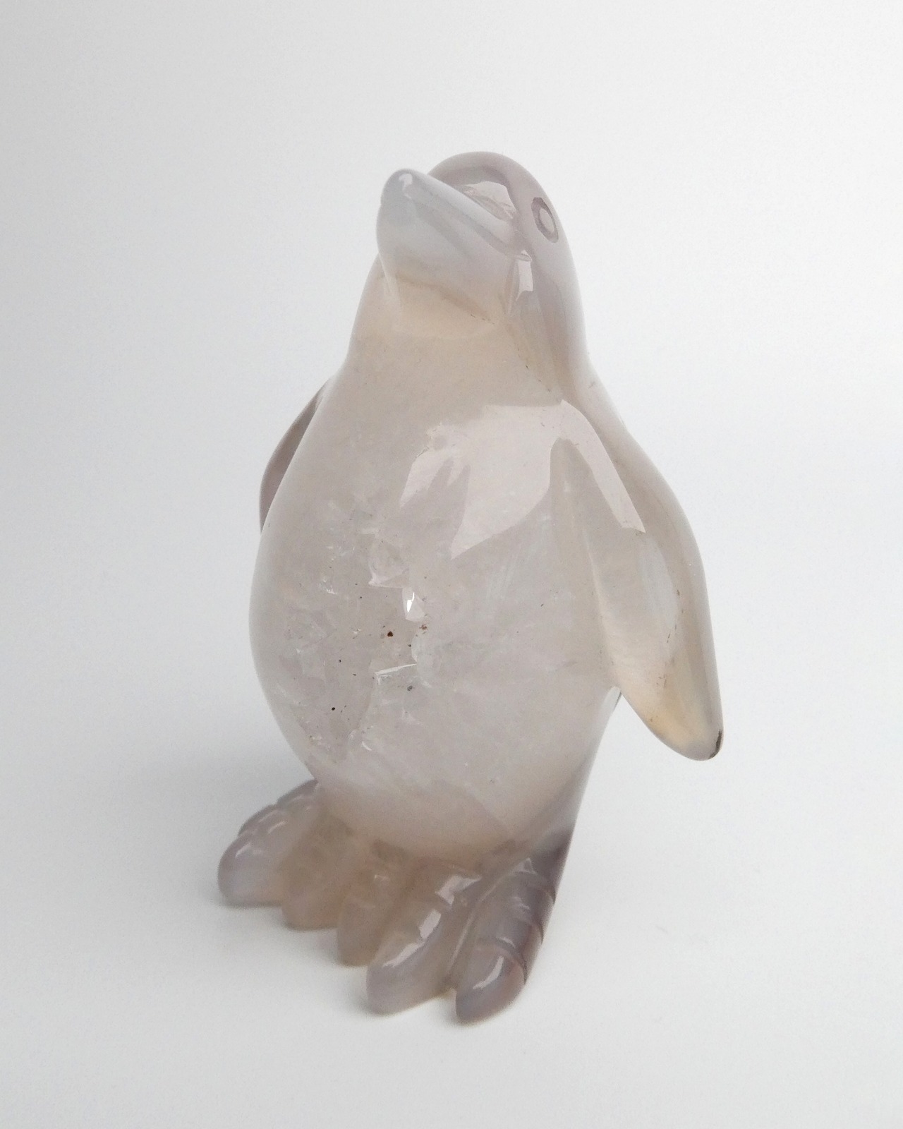 Druzy Agate ドゥルジーアゲート ⭓ ペンギン ⭔ CARVING