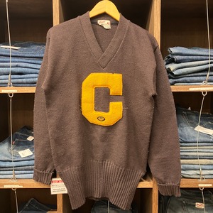 1950'S COANE BROWN WOOL SWEATER