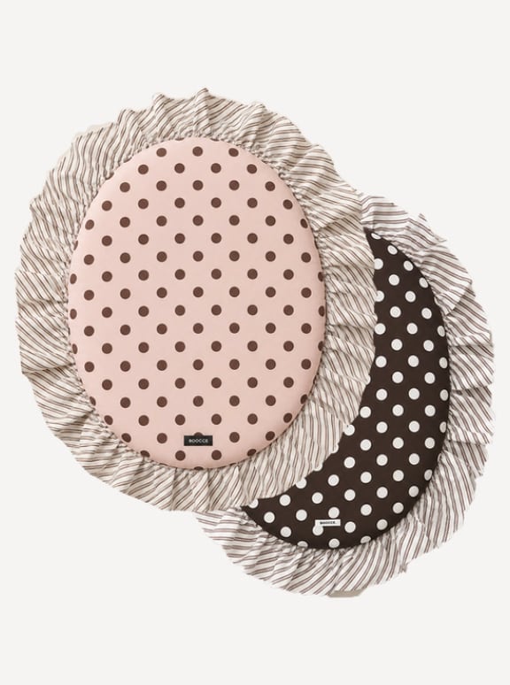 Ssize/予約【BOOCCE】BONBON BLANKET  （Pink & Brown）