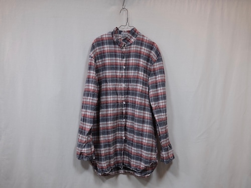 TENDER Co.” TYPE WS420 WEAVER’S STOCK LONG SLEEVE TAIL SHIRT TRICOLORE CHECK”