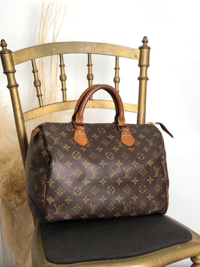 LOUIS VUITTON ルイヴィトン アクセソワール モノグラム ショルダーバッグ ブラウン レザー ミニバッグ vintage ヴィンテージ オールド 523ina
