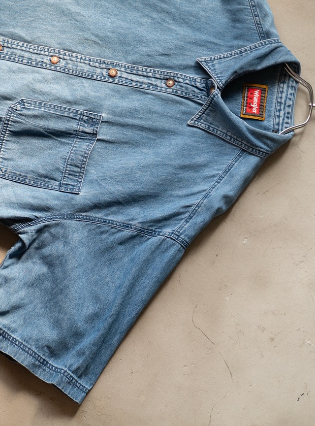 "Wrangler" used Denim short-sleeve shirt
