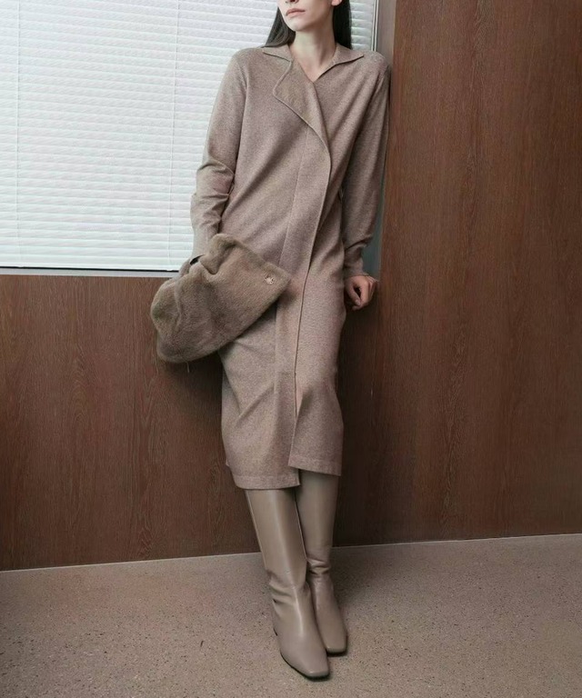 シンプルニットワンピース【w-30288】