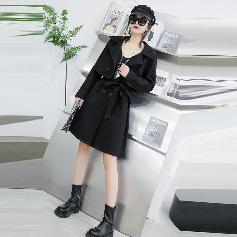 2020年秋に洋服プラスサイズの婦人服レディース気質の新しいファットmmツーピースドレスは潮をカバーするために薄く見えます ミックスインファッション26594985713