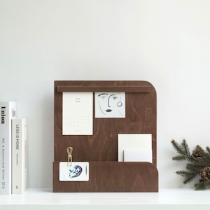 wood memo organizer M / ウッド メモ オーガナイザー M デスク 原木 韓国 北欧 インテリア 雑貨