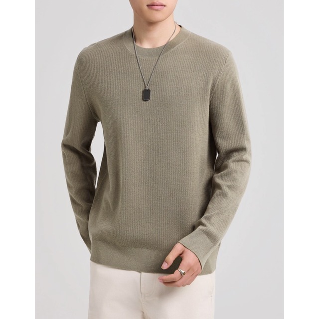 レギュラーフィット クルーネックセーター af0334