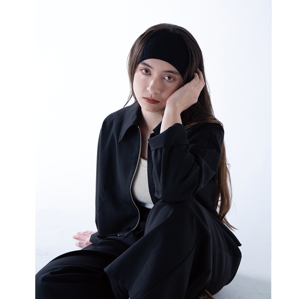 wzip short jacket (unisex) / black | CALME /カルム -Lifestyle Shop-