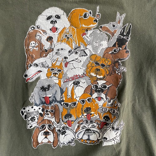 United Sports "dog T-SHIRT 80-90's"