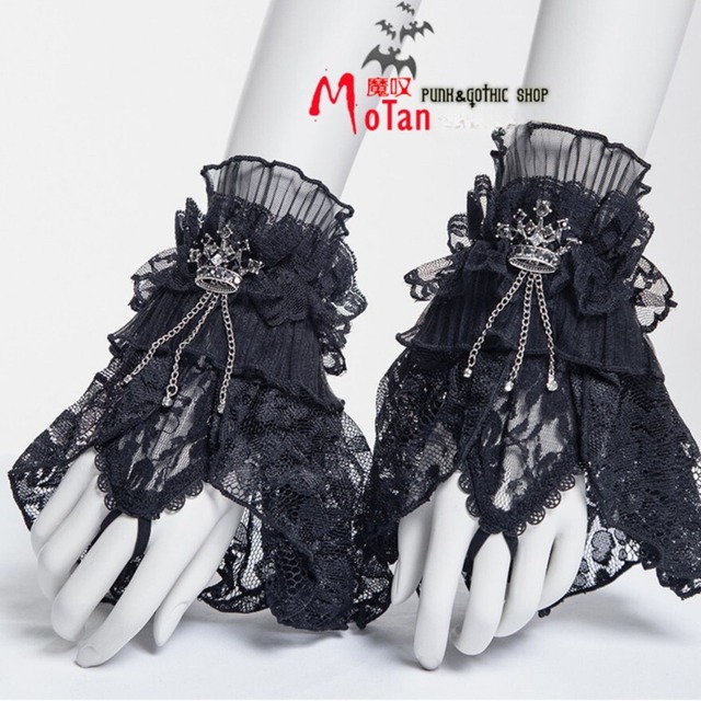 サブカル 服 地雷系 通販 ハンドカバー 王冠 ゴシック ダークファッション ライブ ダークファッション