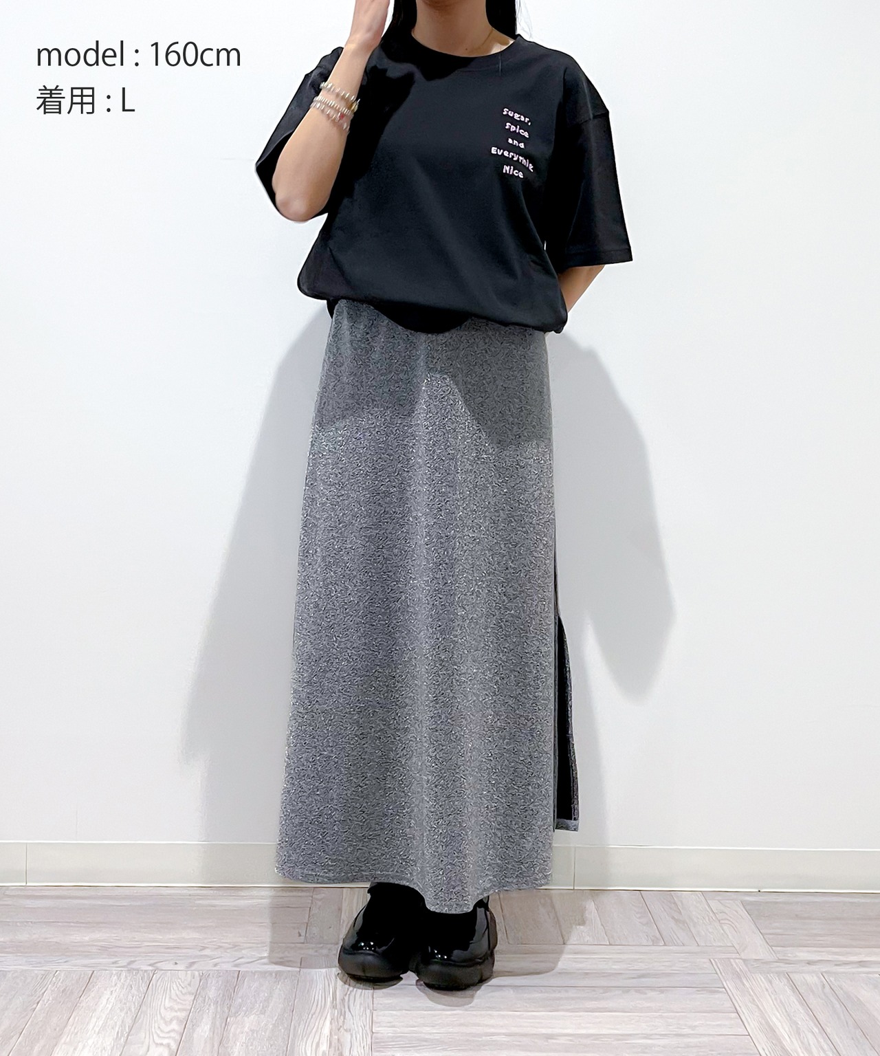 F252005-14_The Powerpuff Girls×Flapper Tシャツ_モチーフ（ブラック） - 11