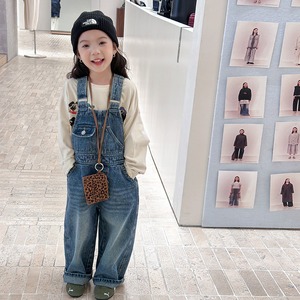 秋レトロ磨きデニムサロペット