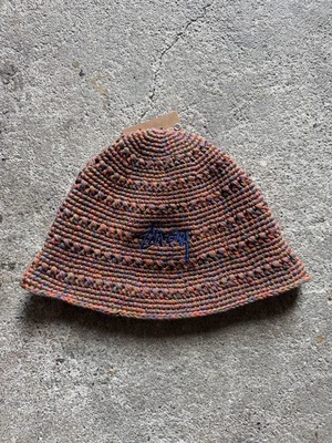 STUSSY BUCKET HEMP STOCK (MULTI BROWN)