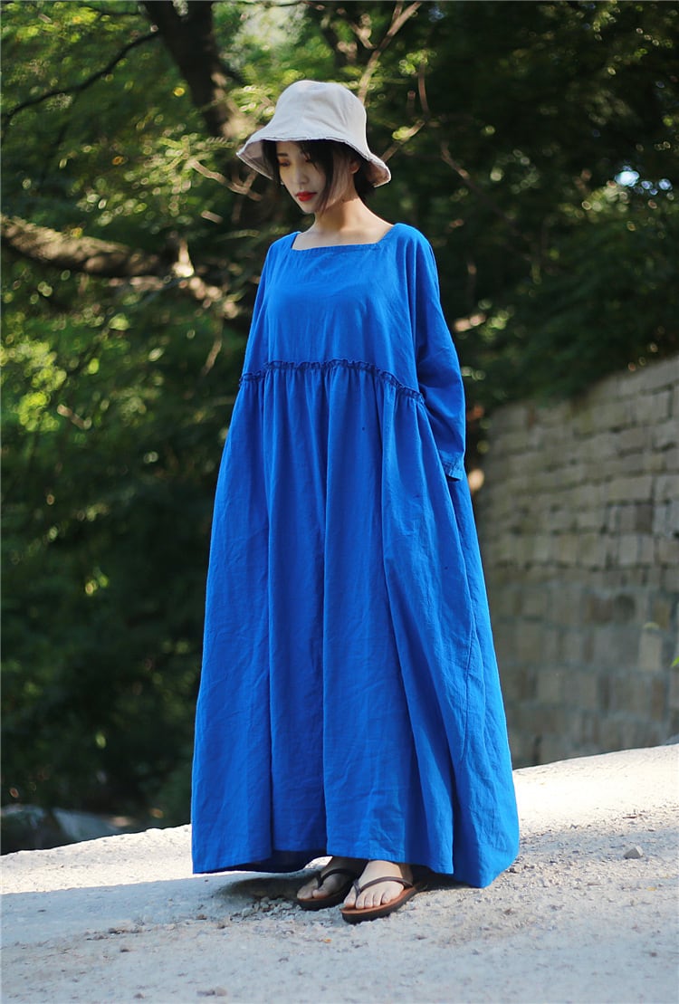 魔女の休日〜コットンリネンルーズワンピース〜M22008 | 奇妙な洋装