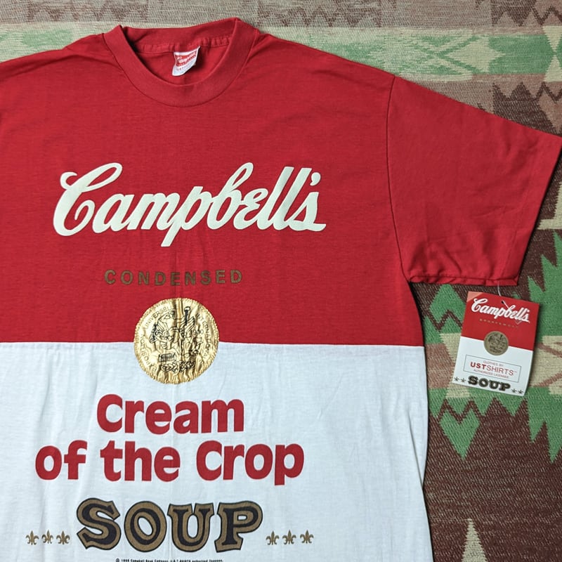 80s～ Campbell Soup Print T-Shirt （XL） DEAD-STOCK | Wonder Wear