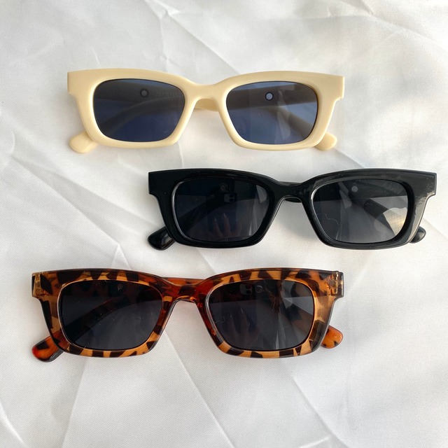 【即納／再入荷】Square frame sunglass《5colors》