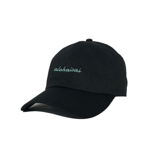 alohaisai cap ブラック×シーサイドブルー