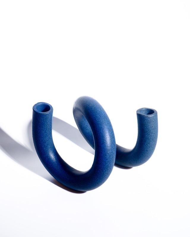 Ceramic spiral tube flower vase