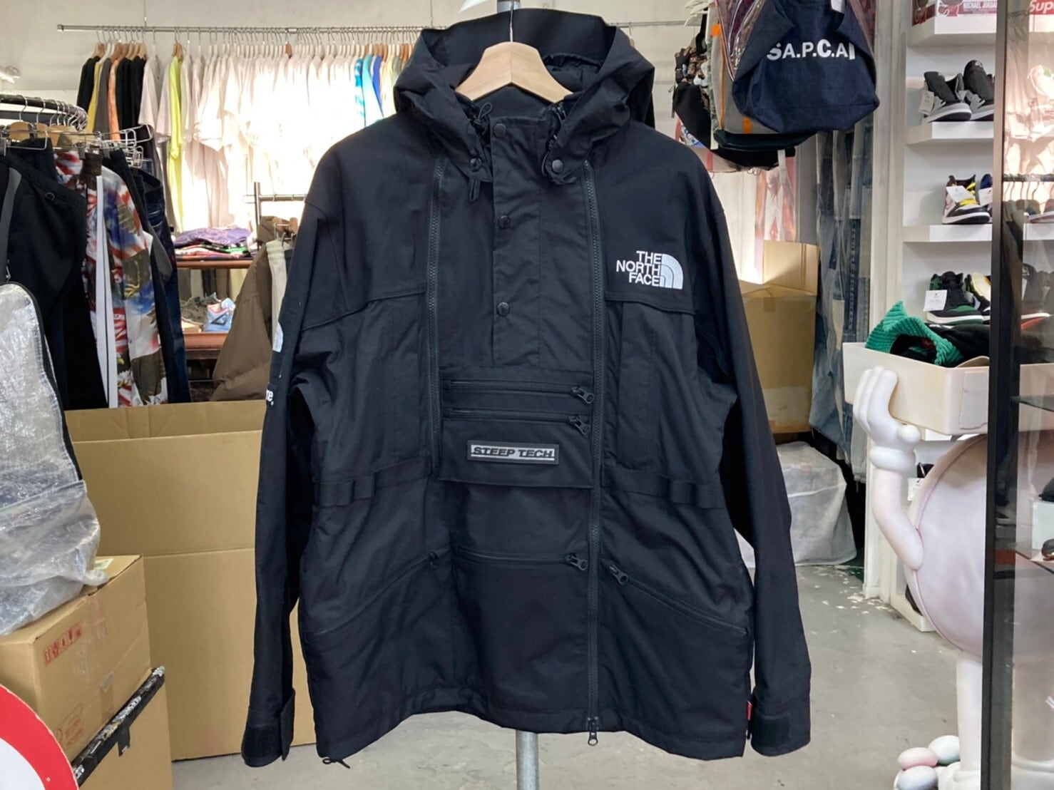 Supreme 16SS × THE NORTH FACE STEEPTECH HOODED JACKET BLACK MEDIUM  