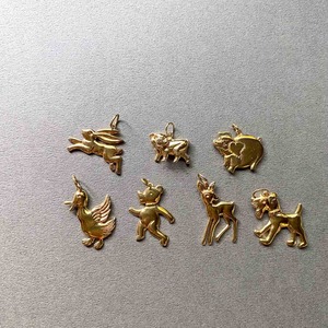 Duaオリジナル 真鍮チャーム　アニマルな仲間たち
