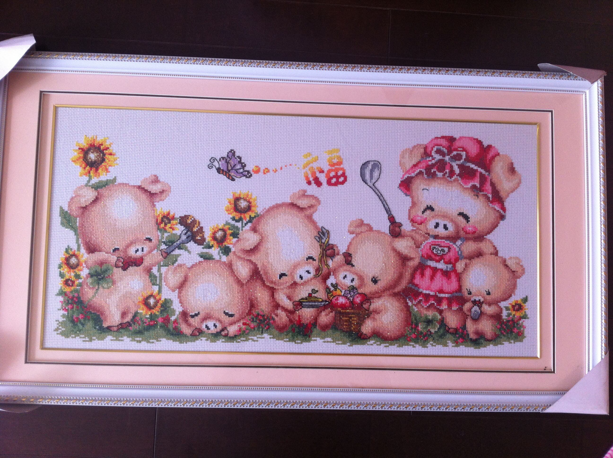 琴棋書画一中国で有名な十字刺繍です。