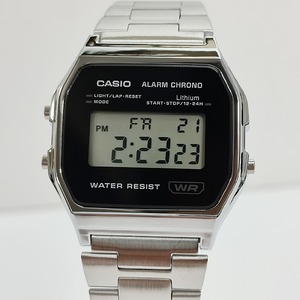 CASIO　A158WEA-1JF シルバー/ブラック  流通限定　ベーシックデジタル