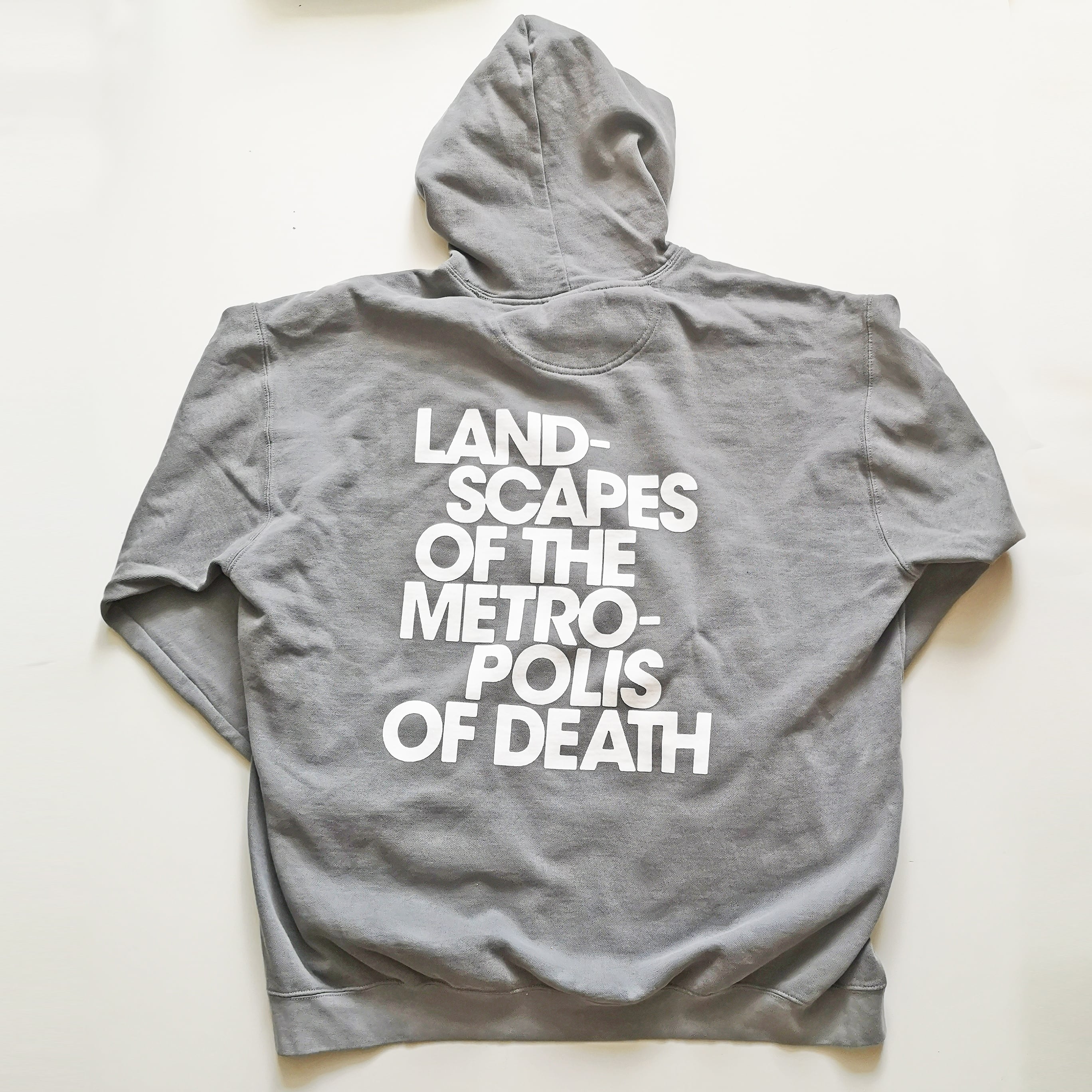 PRANK "CASSETTE TAPE SLOGANS" HOODIE GRAY XL