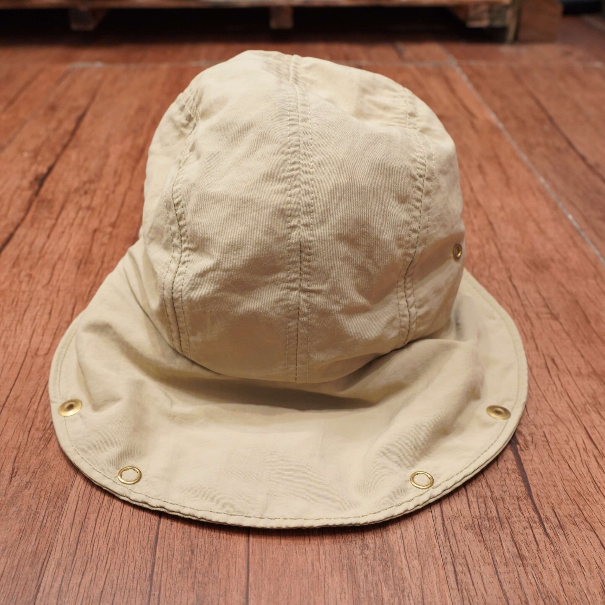 00s LLBean ロングビルキャップ　サンフェード 90's L.L.Bean サンシェード ロングビルキャップ タン USA製