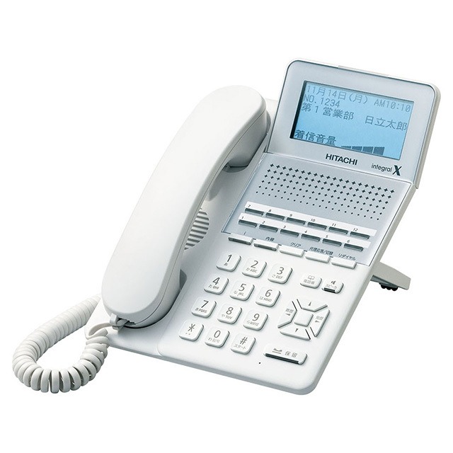 【日立xi 端末】ET-12XI-SDW Xi12ボタン標準電話機　白