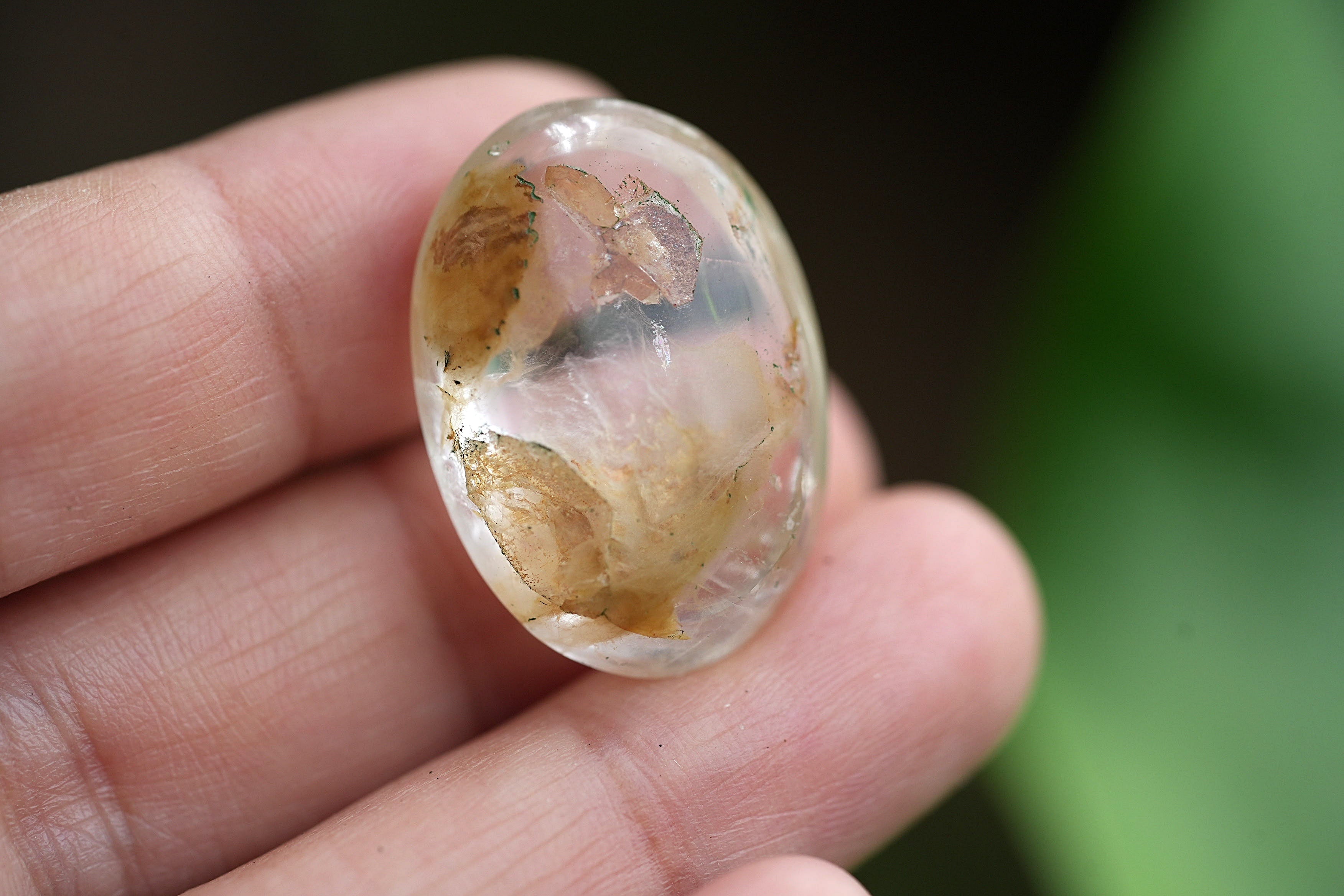 クォーツインと煙☆ガーデンクォーツ s1553 | Funky garuda Stone