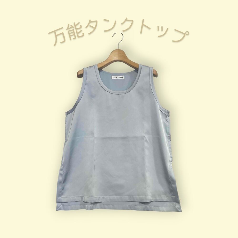 【NOBLE】サテンタンクトップ サテン タンクトップ NOBLE サテンタンクトップ NOBLE サテンタンク