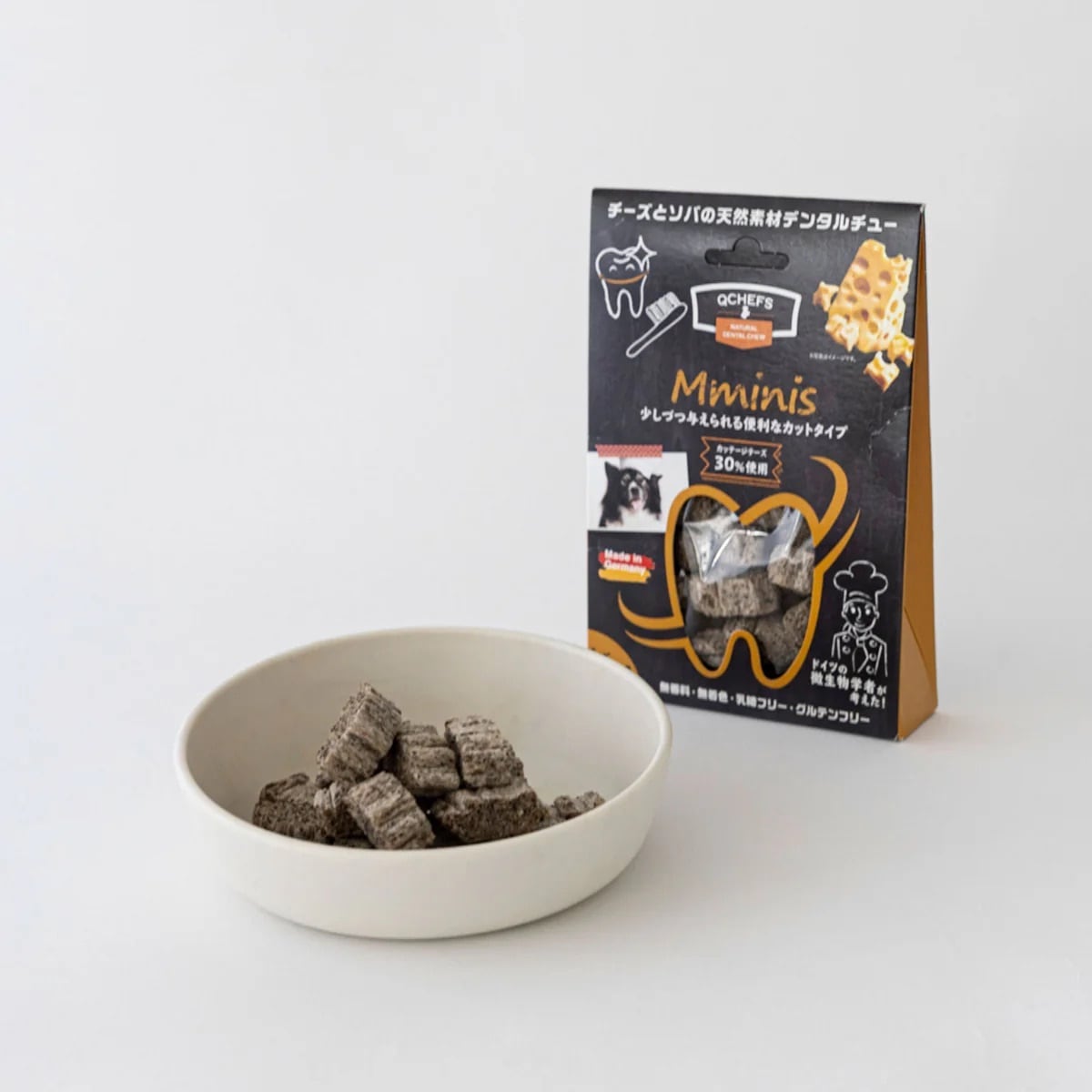 Mminis for dogs （ミニズ）/犬用デンタルスナック | QCHEFS（キュー
