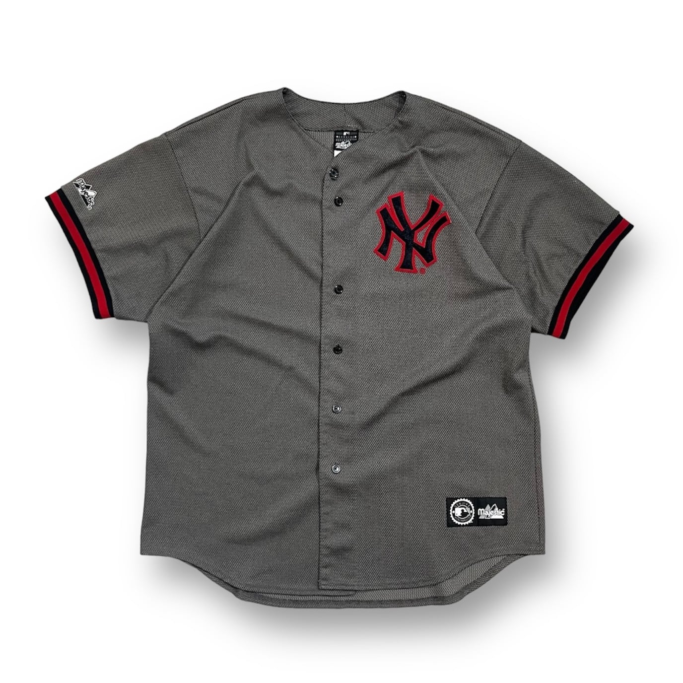 USA製 size:XL 【 New York Yankees 】ベースボールシャツ ゲーム