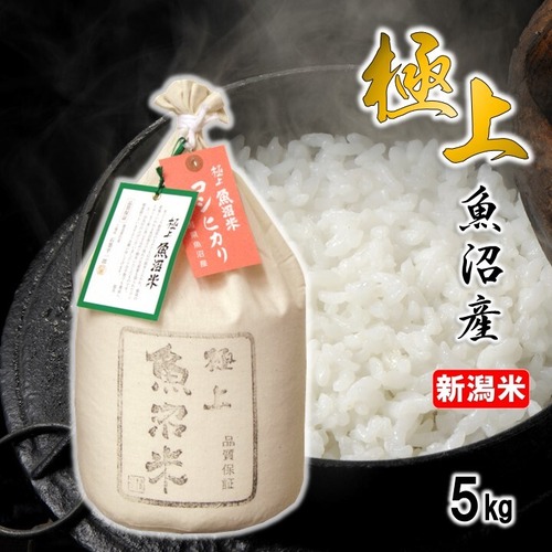 極上 魚沼米 魚沼産コシヒカリ 5kg 令和7年産 新潟県産 ギフトボックス入り 細山商店