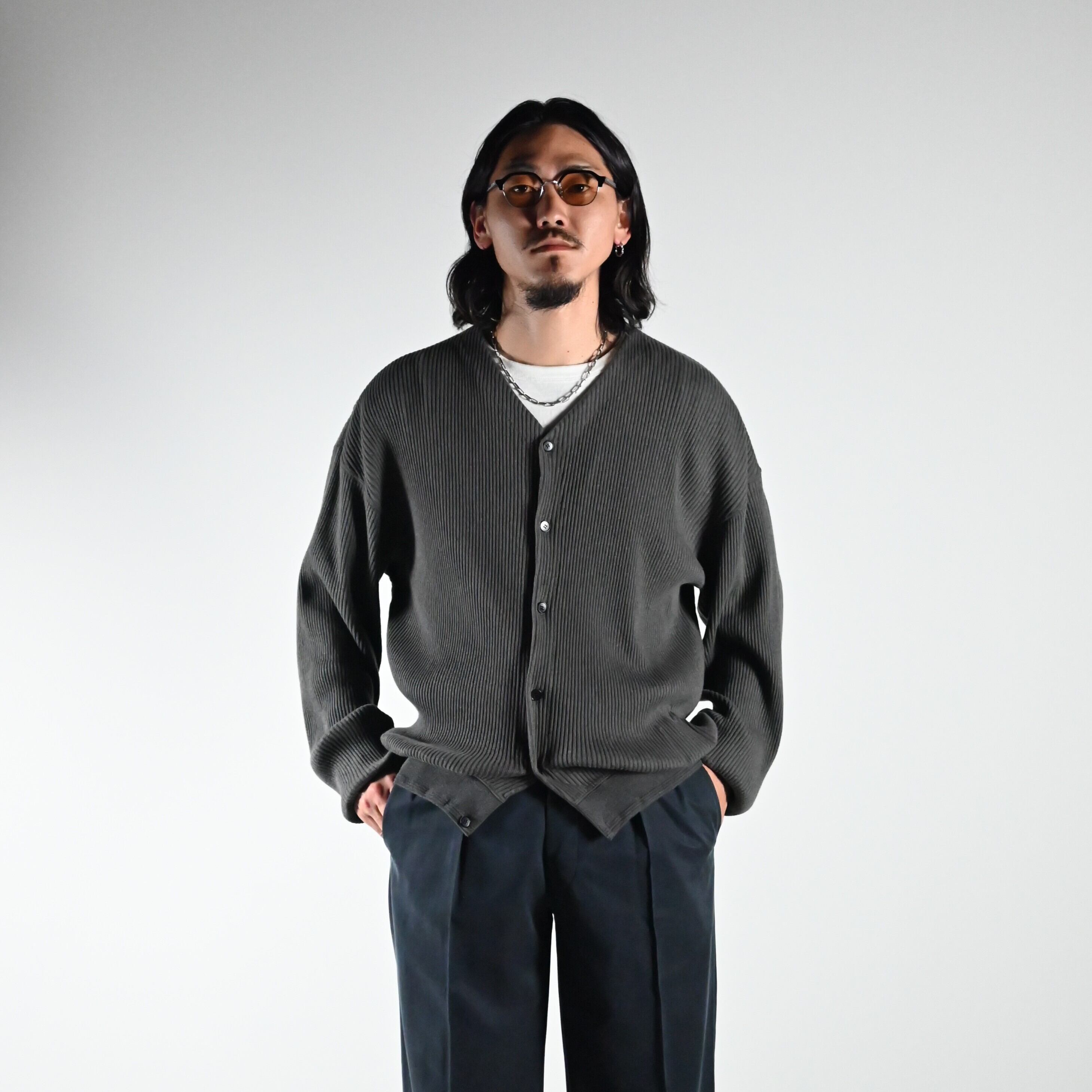OLD JOE / BUTTON FRONT COTTON YAK RIBED SHIRTS | GANKO